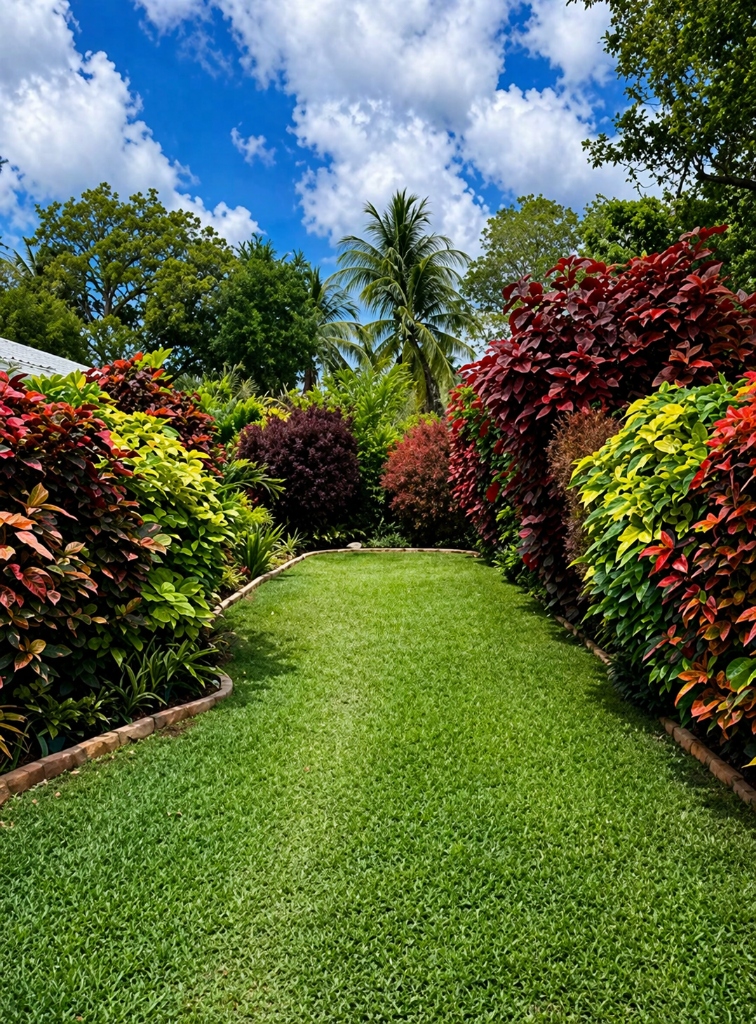 Beautiful custom landscaping around a tree in Coral Springs